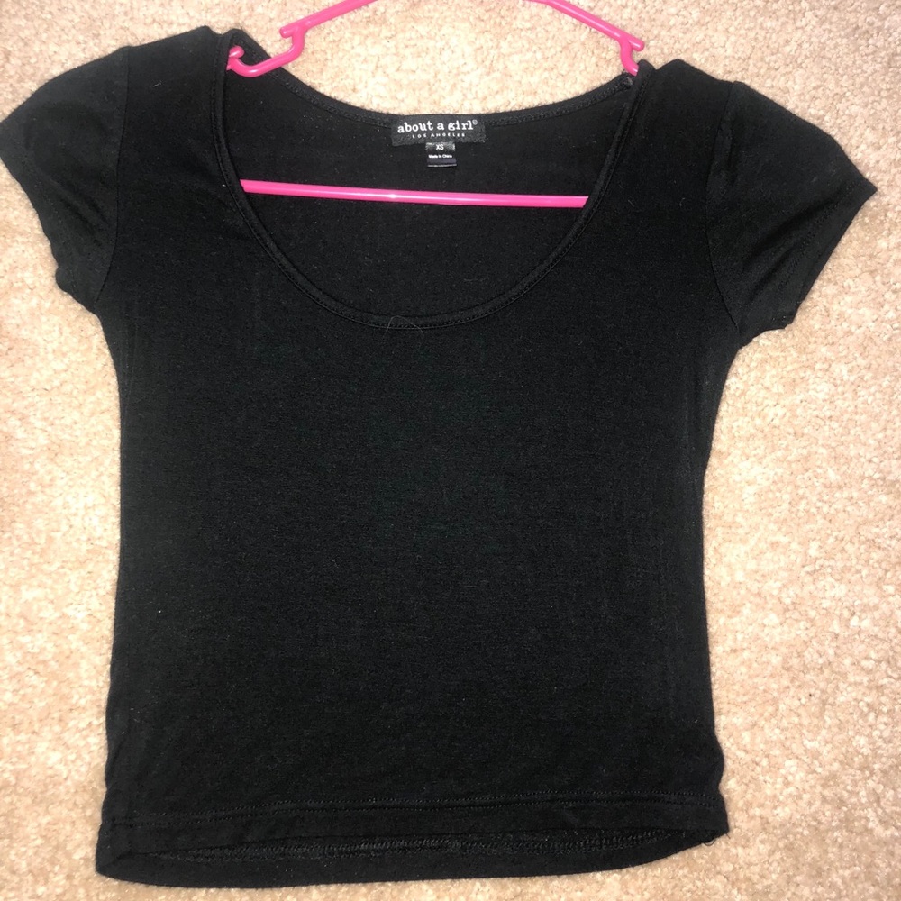 Black crop top